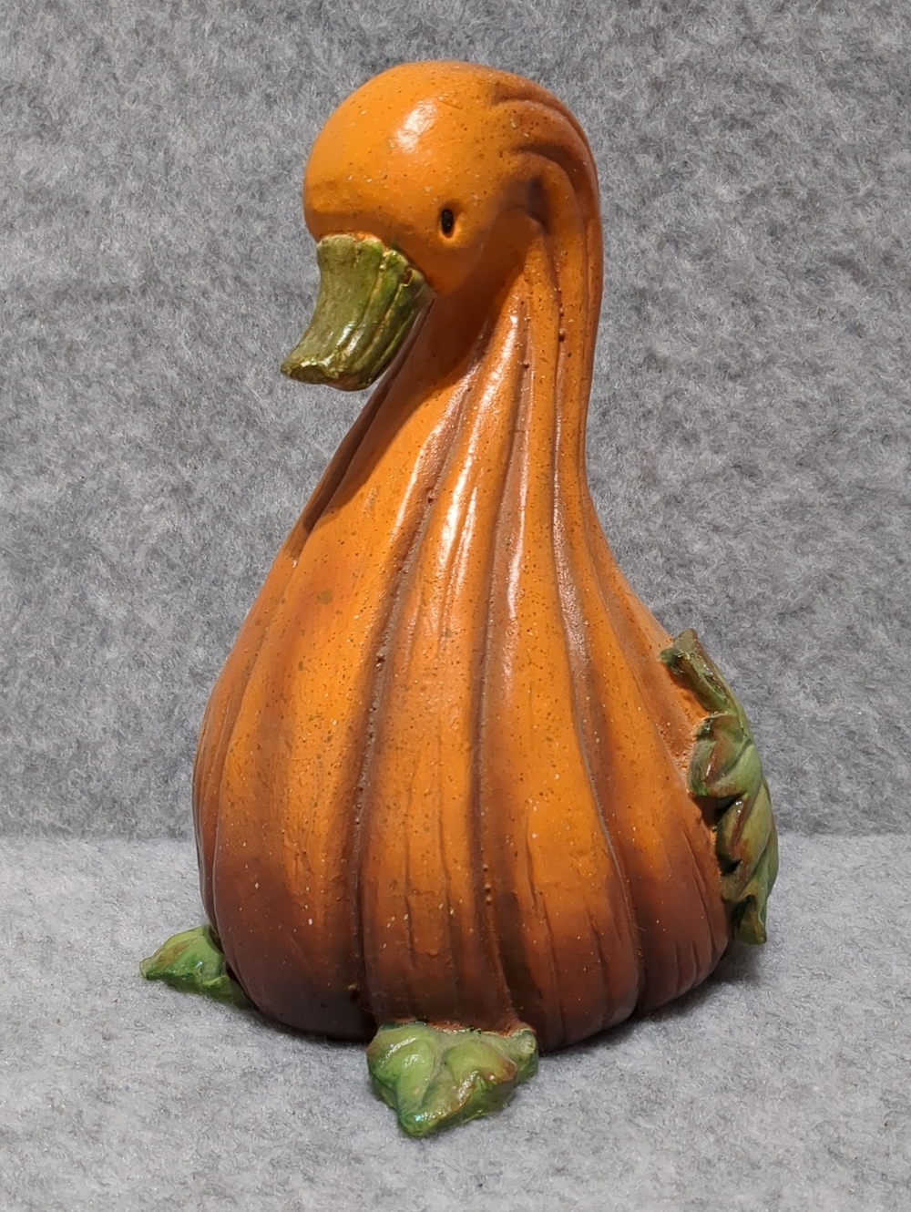 Pumpkin Gourd Duck Figurine Statue Decor Fall Collections